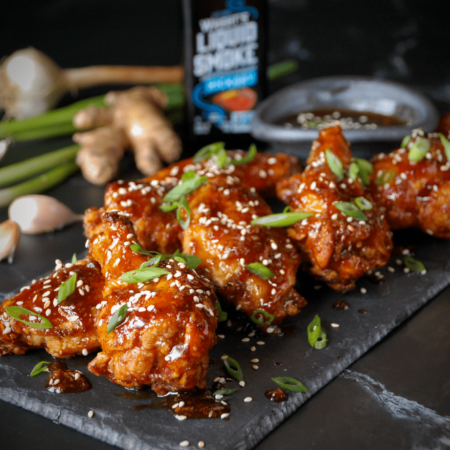 Image of Smoky Korean BBQ Chicken Wings Recipe