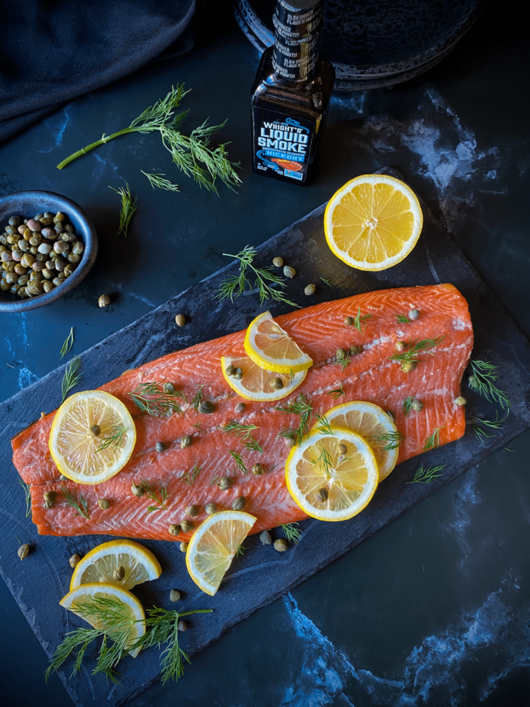 Wright's Liquid Smoke presents this easy smoked salmon recipe with mouthwatering capers, lemon and dill. And of course - our Liquid Smoke is here to bring on the flavor!